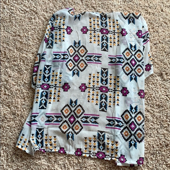 Tribal print Kimono Cardigan - Picture 4 of 4